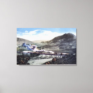 Beperkte rail, Hoefijzer curve Canvas Afdruk