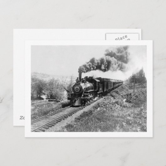 Beperkte spoorlijn Noordkust nabij Briefkaart (Voorkant / Achterkant)