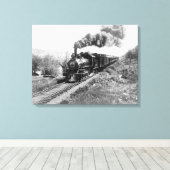 Beperkte spoorlijn Noordkust nabij Canvas Afdruk (Insitu (Houten vloer))