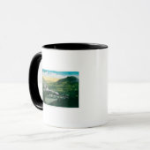 Beperkte spoorweg nabij Hoefijzer Curve Mok (Voorkant links)