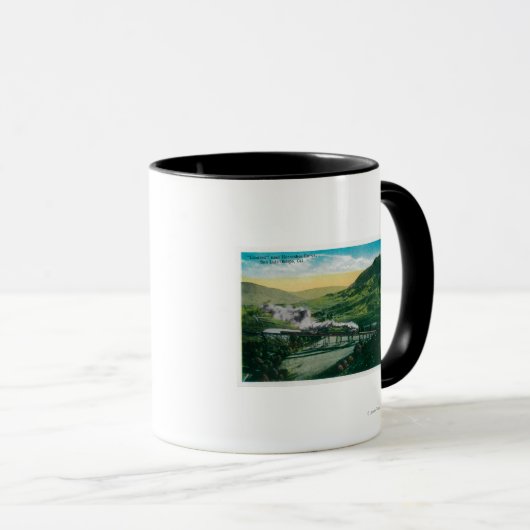 Beperkte spoorweg nabij Hoefijzer Curve Mok (Voorkant rechts)