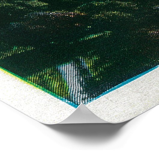 Beperkte spoorweg nabij Hoefijzer Curve Poster (Hoek)