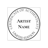Beperkte Uitgave Art Print Authenticity Stamp Rubberstempel (Afrduk)