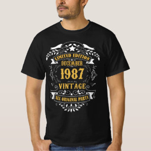 Beperkte Uitgave December 1987 Al Origineel T-shirt