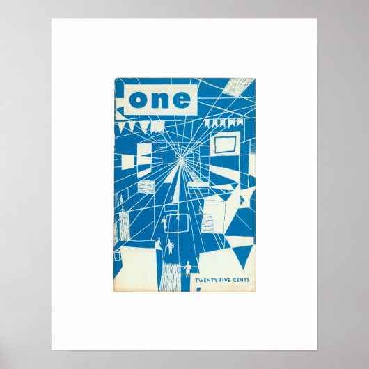 Beperkte Uitgave ONE Magazine, Juni 1955 Druk Poster (Voorkant)