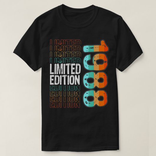 Beperkte Uitgave retro geboortejaar 1988 T-shirt (Design voorkant)