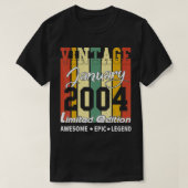  Beperkte Uitgave Verjaardag Versiering Januar T-shirt (Design voorkant)