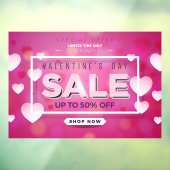 Beperkte verkooptijd Valentijnsdag - Aanbieding to Raamsticker (Vel 3)