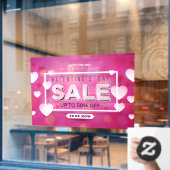 Beperkte verkooptijd Valentijnsdag - Aanbieding to Raamsticker (Cafe Raam)
