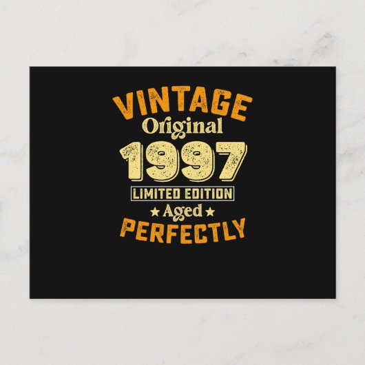 Beperkte Vintage Originele 1997 Verouderde Editie  Briefkaart (Voorkant)