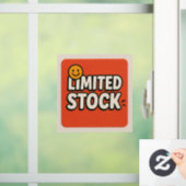 Beperkte voorraad - Grijp het SNEL! Raamsticker (Huis)