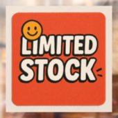 Beperkte voorraad - Grijp het SNEL! Raamsticker (Vel 2)