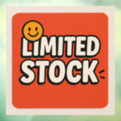 Beperkte voorraad - Grijp het SNEL! Raamsticker (Vel 3)