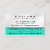 Bepleisterings- en schilderdiensten visitekaartje (Achterkant)