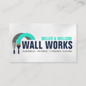 Bepleisterings- en schilderdiensten visitekaartje (Voorkant)