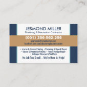 Bepleisterings- en schilderdiensten visitekaartje (Achterkant)