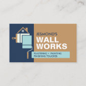 Bepleisterings- en schilderdiensten visitekaartje (Voorkant)