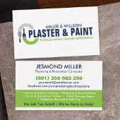 Bepleisterings- en schilderdiensten visitekaartje