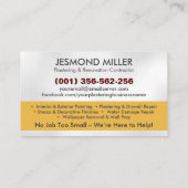 Bepleisterings- en schilderdiensten visitekaartje (Achterkant)