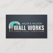 Bepleisterings- en schilderdiensten visitekaartje (Voorkant)