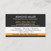 Bepleisteringsdiensten Visitekaartje (Achterkant)