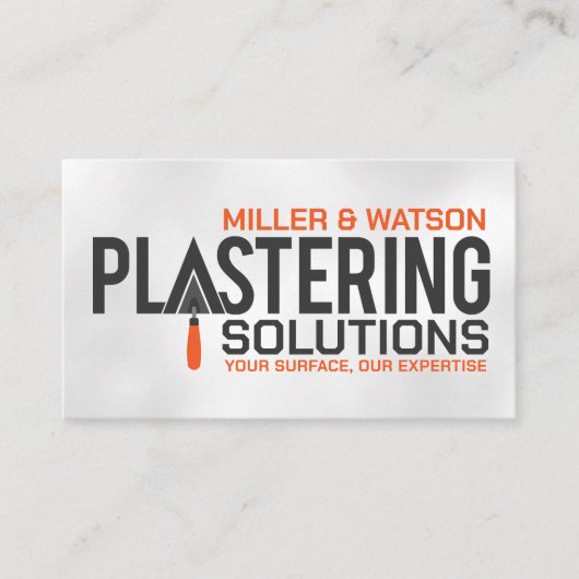 Bepleisteringsdiensten Visitekaartje (Voorkant)