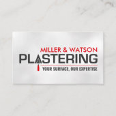 Bepleisteringsdiensten Visitekaartje (Voorkant)