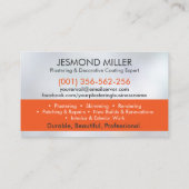 Bepleisteringsdiensten Visitekaartje (Achterkant)