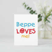 Beppe Loves Me T-shirts en geschenken Briefkaart (Staand voorkant)