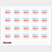 Beppe Loves Me T-shirts en geschenken Ronde Sticker (Vel)