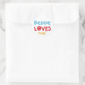 Beppe Loves Me T-shirts en geschenken Ronde Sticker (Tas)
