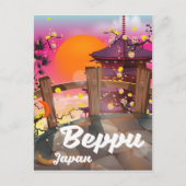 Beppu Japanse reisposter Briefkaart (Voorkant)