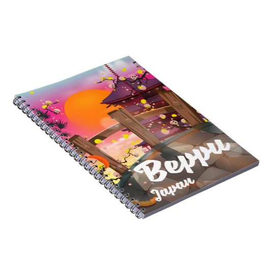 Beppu Japanse reisposter Notitieboek (Rechterzijde)