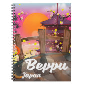 Beppu Japanse reisposter Notitieboek (Voorkant)