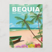 Bequia-eiland in Saint Vincent en de Grenadines Briefkaart (Voorkant)