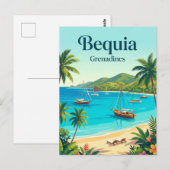Bequia Saint Vincent en de Grenadines Briefkaart (Voorkant / Achterkant)