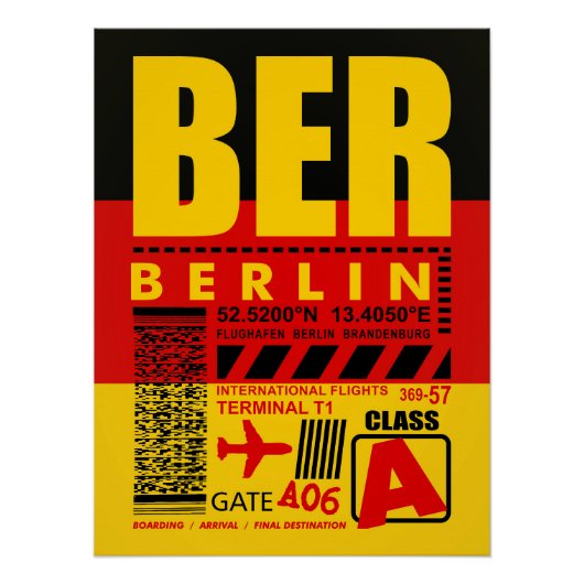 BER Berlin Airport Perfect Poster (Voorkant)