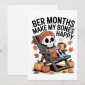 Ber Maanden Maken Mijn Botten Kerstmis Gelukkig  Feestdagenkaart (Voorkant / Achterkant)