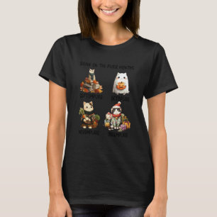 BER Maanden Snor Maanden Herfst Kat T-shirt