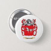 Beraldi wapenschild (gezinscrest) ronde button 5,7 cm (Voorkant /achterkant)