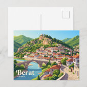 Berat, Albanië Briefkaart (Voorkant / Achterkant)