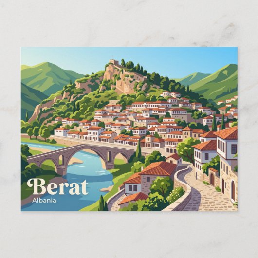 Berat, Albanië Briefkaart (Voorkant)