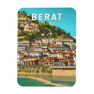 Berat Albanië Travel Art Vintage Magneet