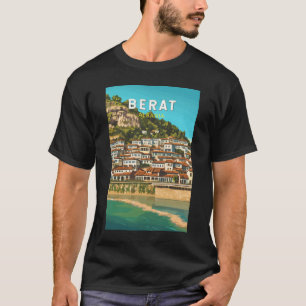 Berat Albanië Travel Art Vintage T-shirt
