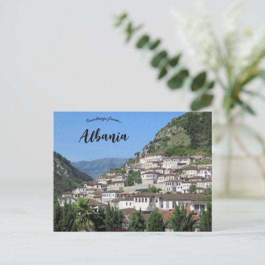 Berat City of a Thousand Windows Albania Briefkaart (Staand voorkant)