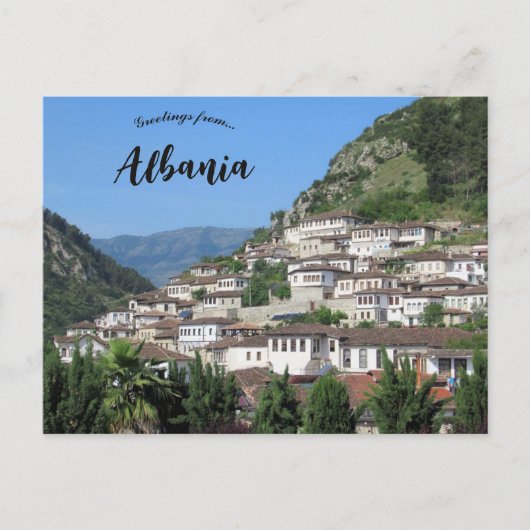 Berat City of a Thousand Windows Albania Briefkaart (Voorkant)