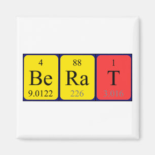 Berat periodiek table name magnet