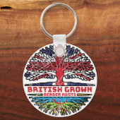 Berber Amazigh Uk United Kingdom British Tree Sleutelhanger (Achterkant)