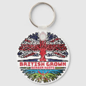 Berber Amazigh Uk United Kingdom British Tree Sleutelhanger (Achterkant)