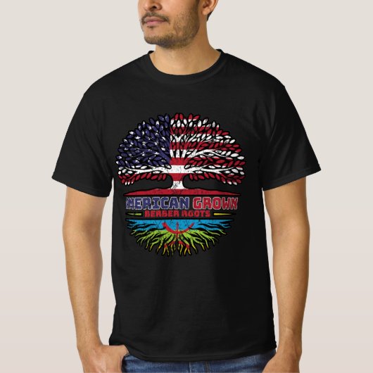 Berber Amazigh US USA T-shirt (Voorkant)